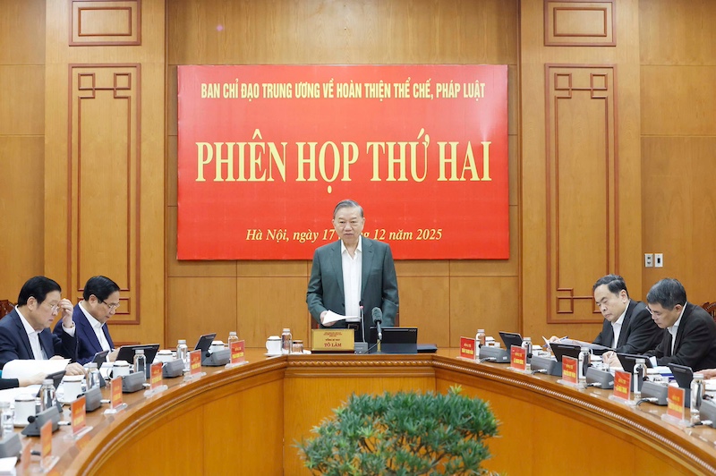 Thông báo kết luận của Trưởng Ban Chỉ đạo TƯ về hoàn thiện thể chế, pháp luật tại Phiên họp thứ hai